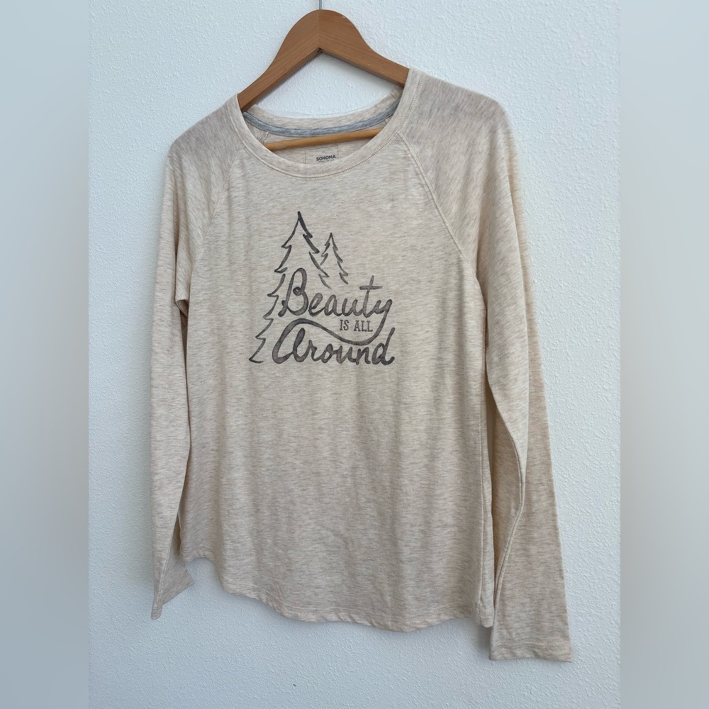 Women’s Small long sleeve cream shirt